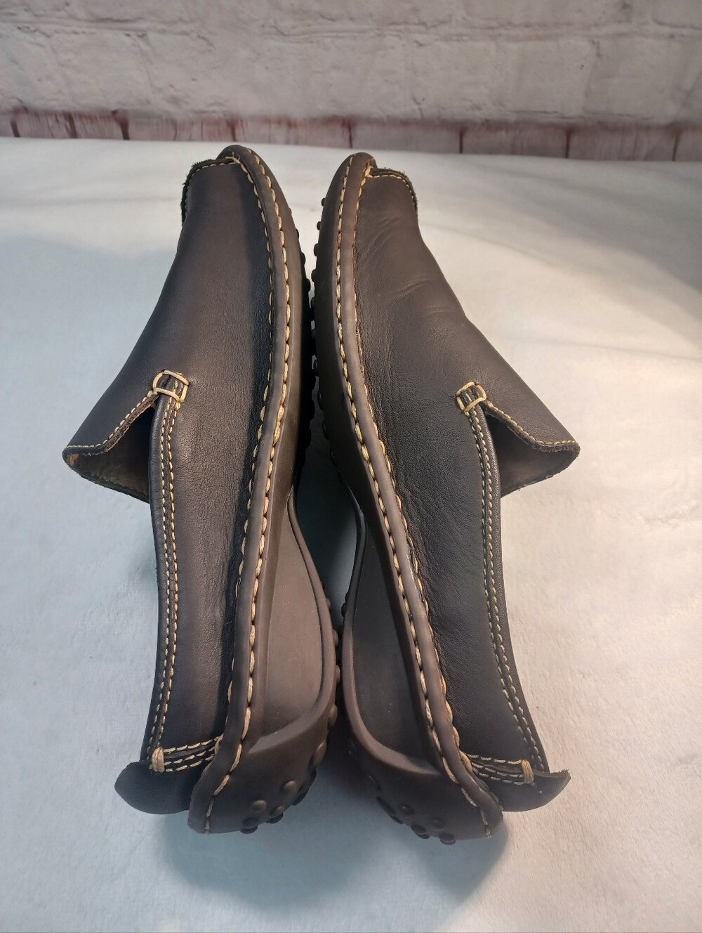 Born Sebra II Leather Loafers in Chestnut Brown  Leather Slip On 8.5 New - Picture 7 of 15